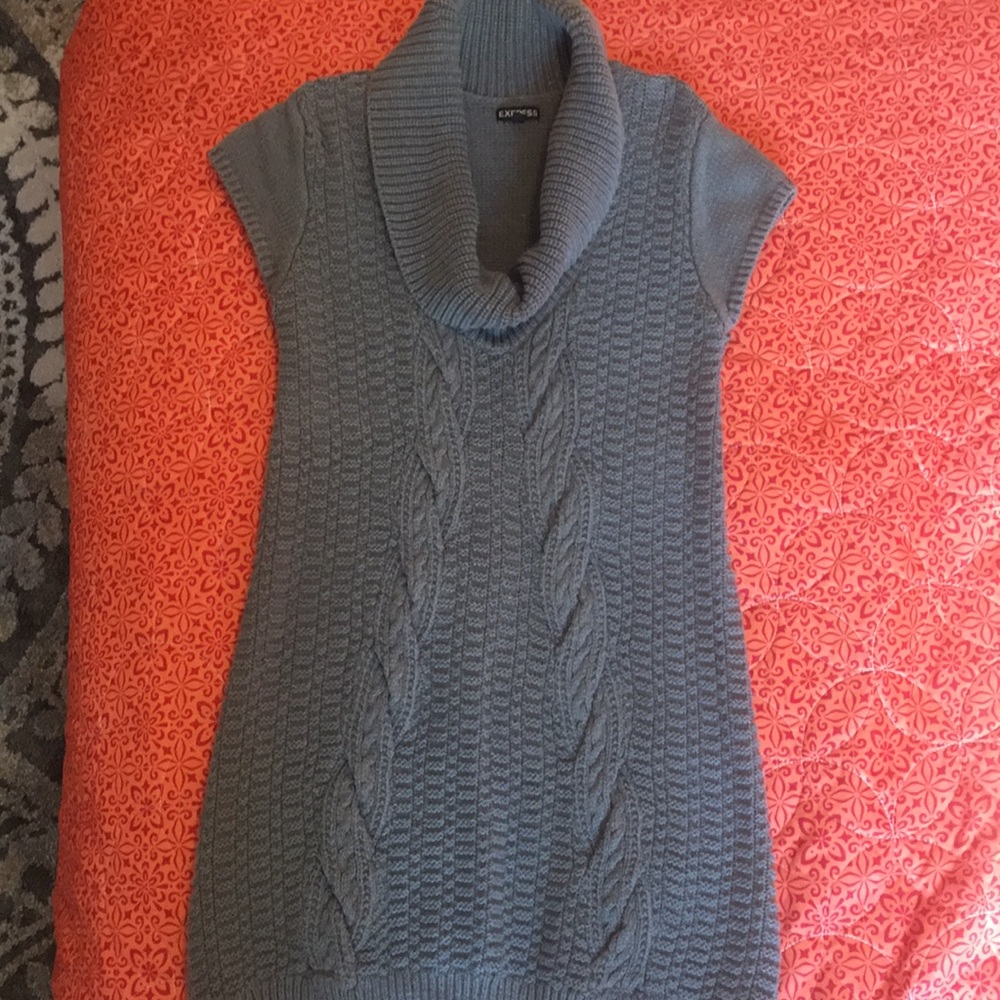 Express women’s gray sweater dress